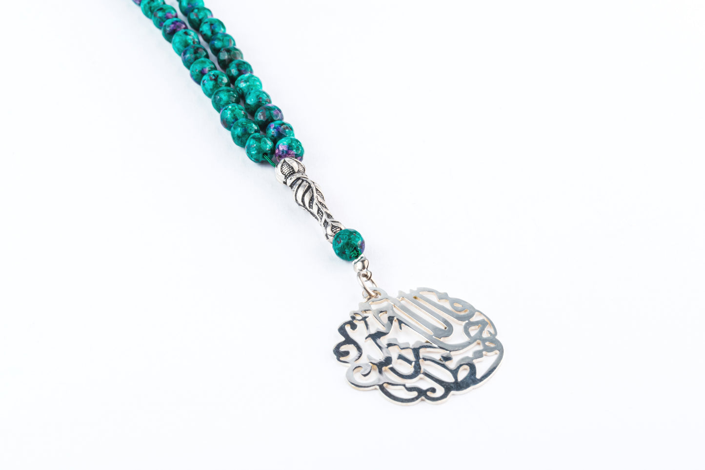 Multicolor Pine Green Tasbeeh Beads