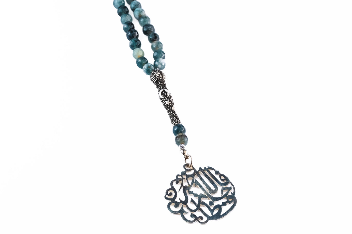 Multicolor Gray/Green Tasbeeh Beads