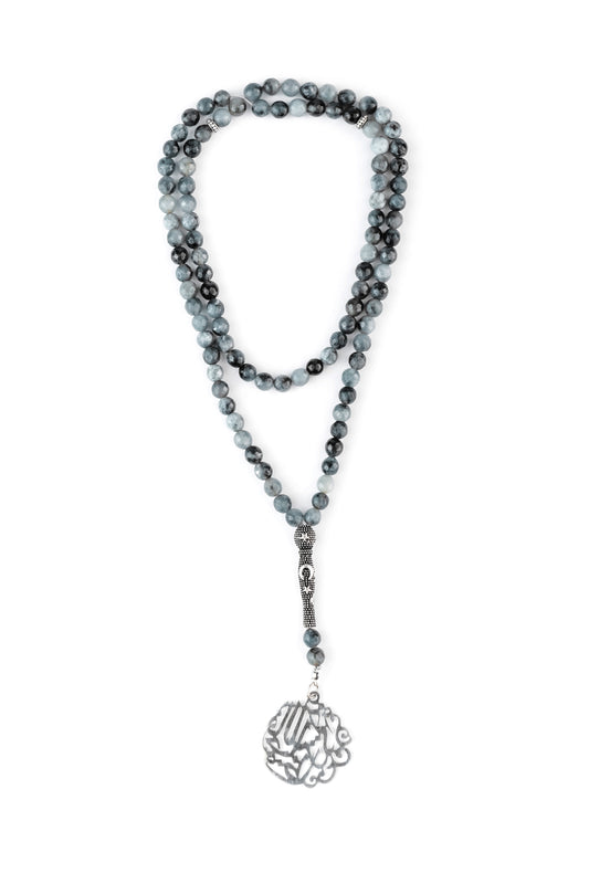 Multicolor Gray/Green Tasbeeh Beads