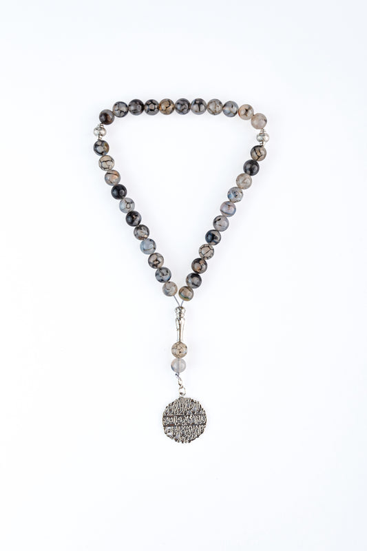 Multicolor Gray Tasbeeh Beads