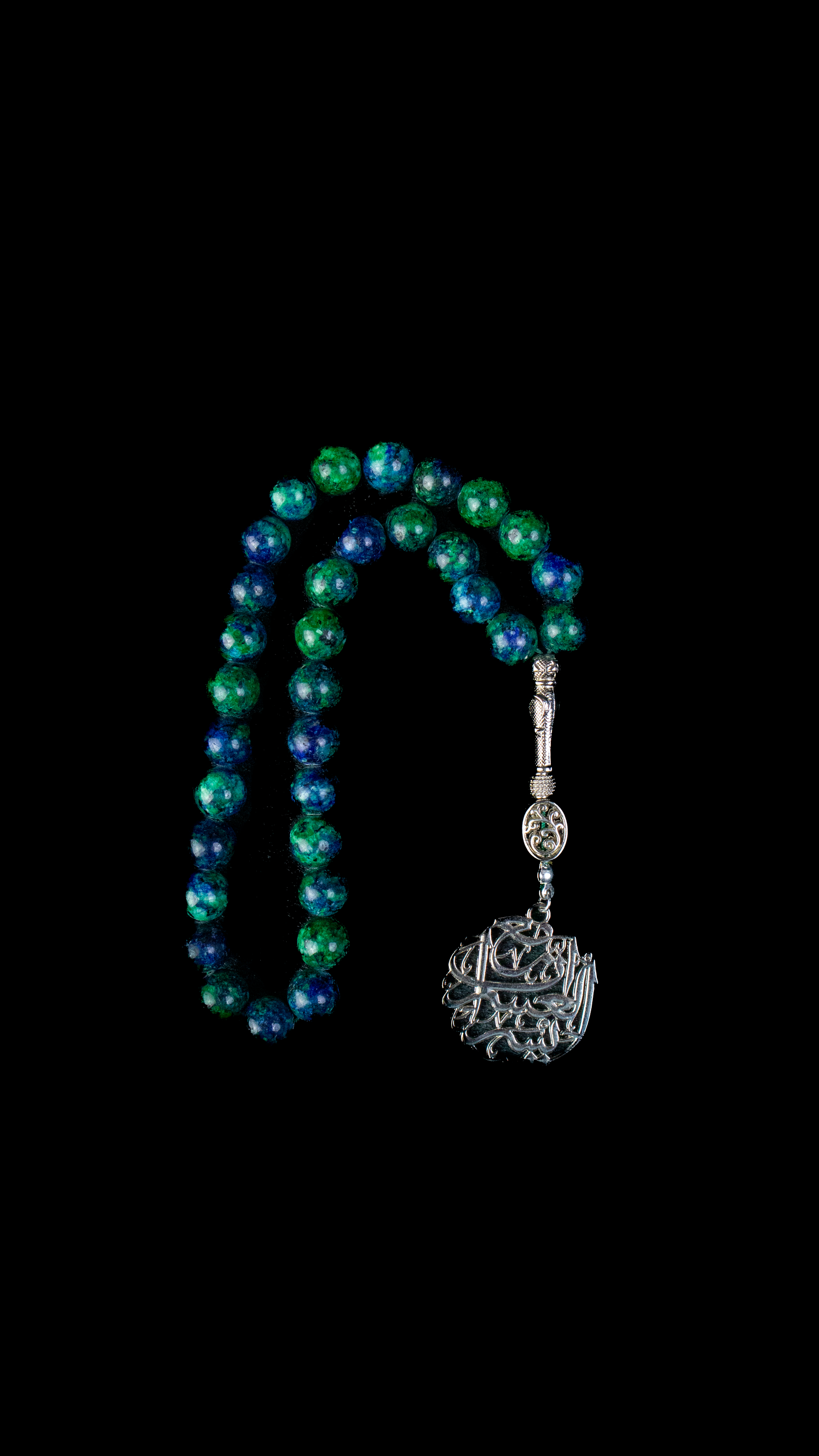 Multicolor Blue/Green Tasbeeh Beads