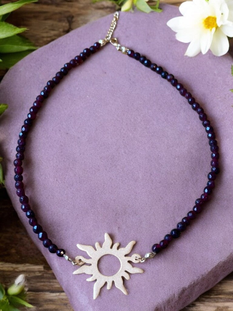 Purple Choker Necklace