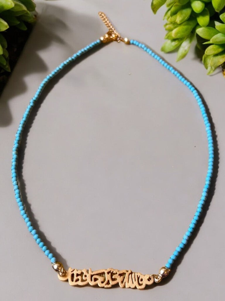 Blue Choker Necklace