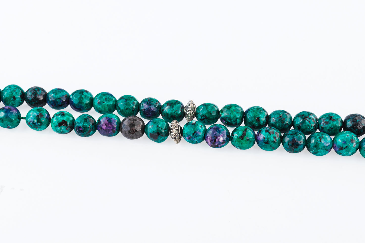 Multicolor Pine Green Tasbeeh Beads