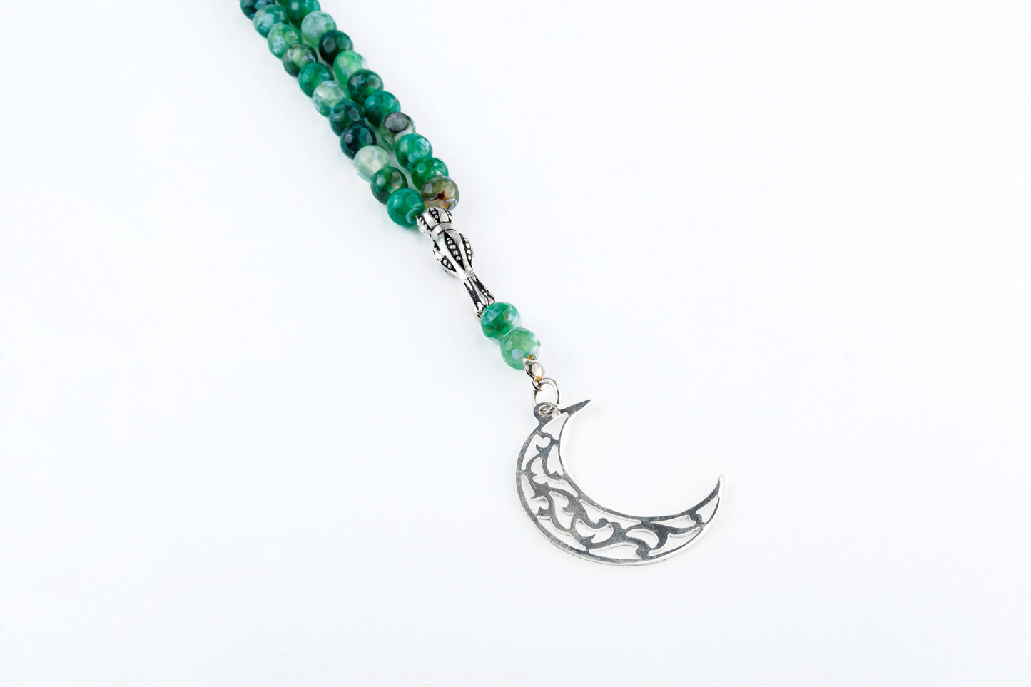 Multicolor Green Tasbeeh Beads