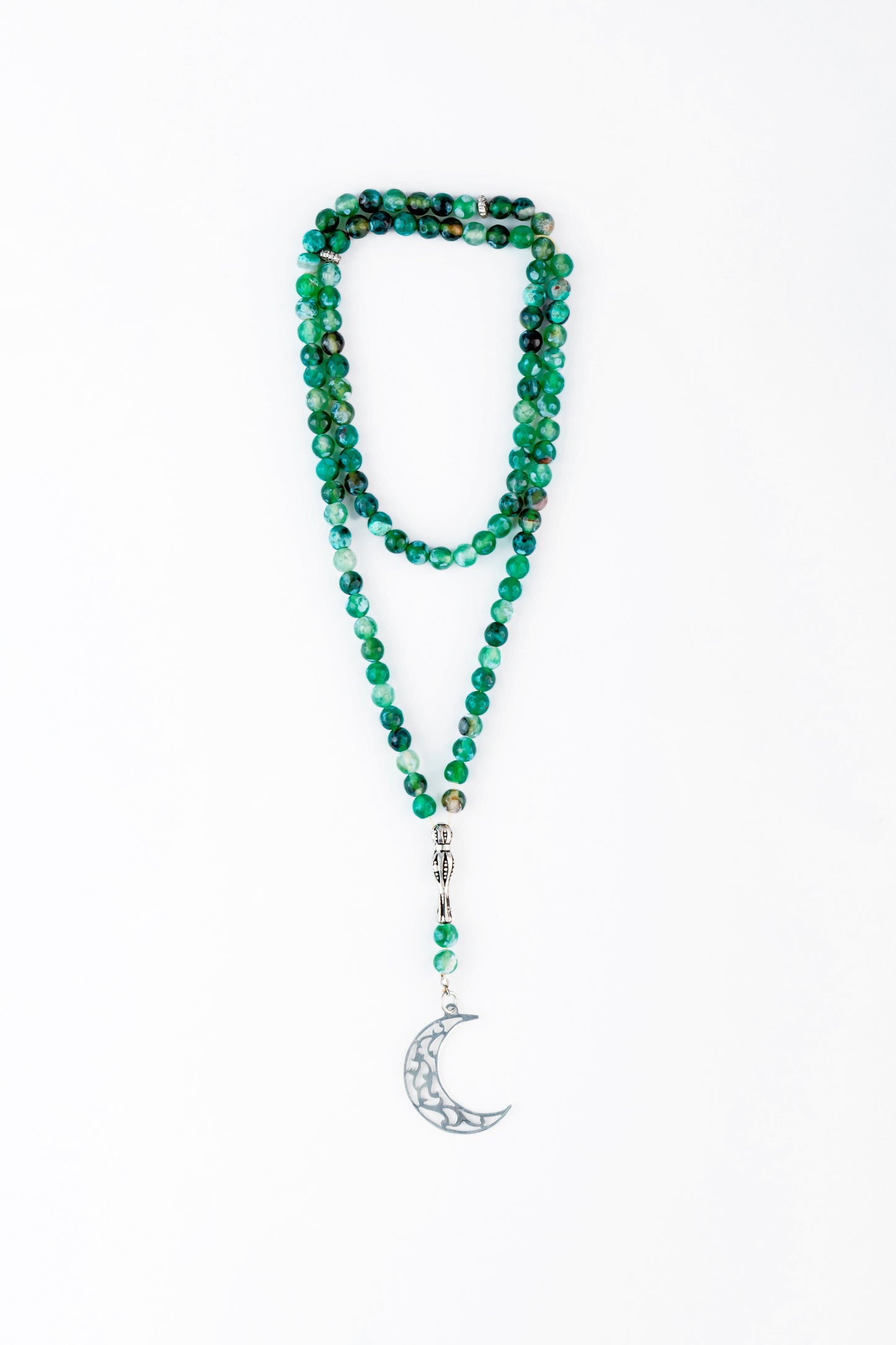 Multicolor Green Tasbeeh Beads