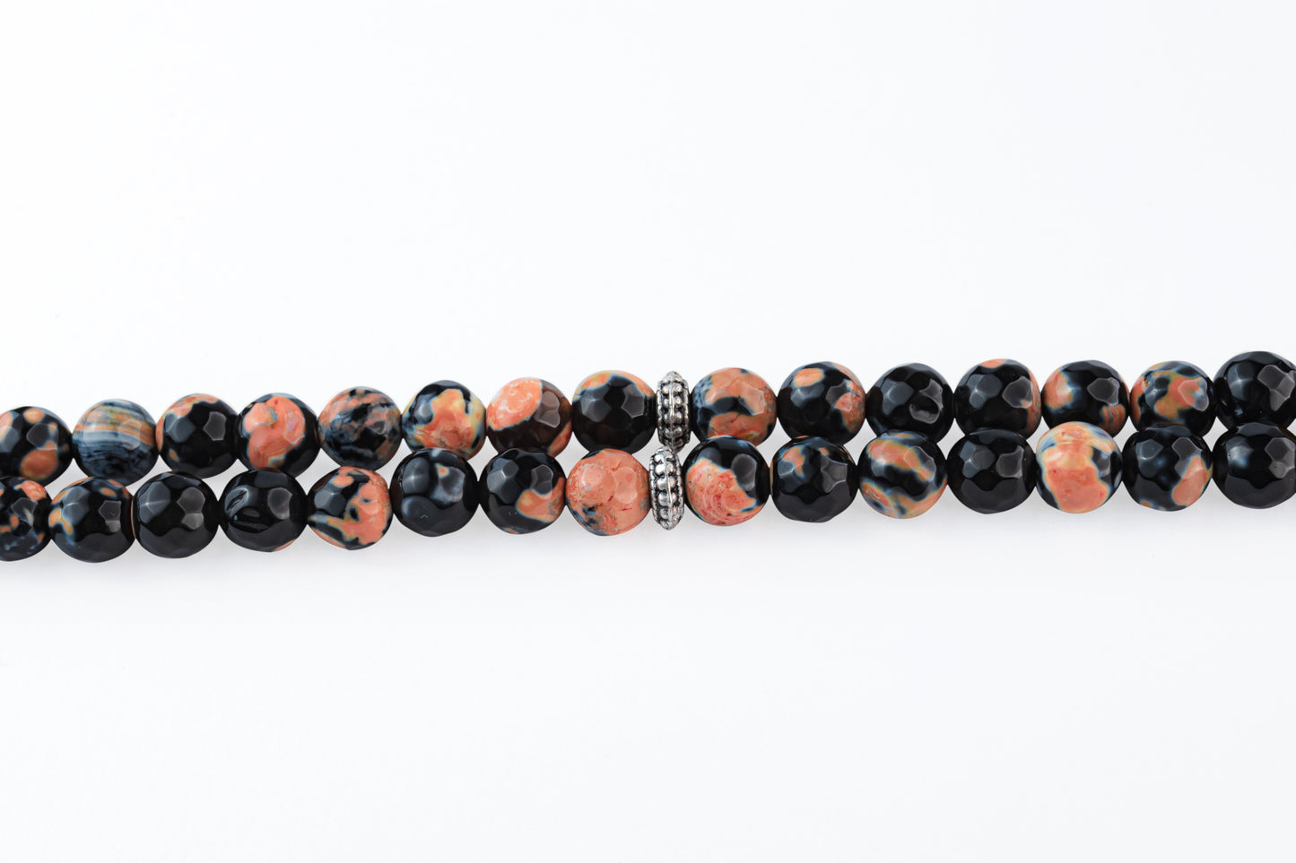 Multicolor Black/Orange Tasbeeh Beads