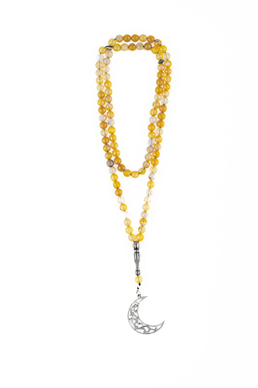 Multicolor Yellow Tasbeeh Beads