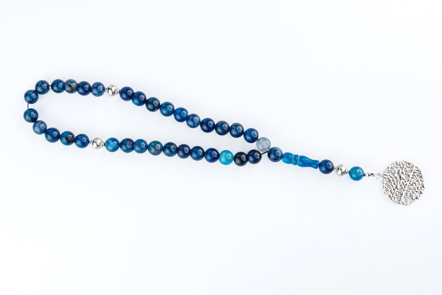 Multicolor Blue Tasbeeh Beads