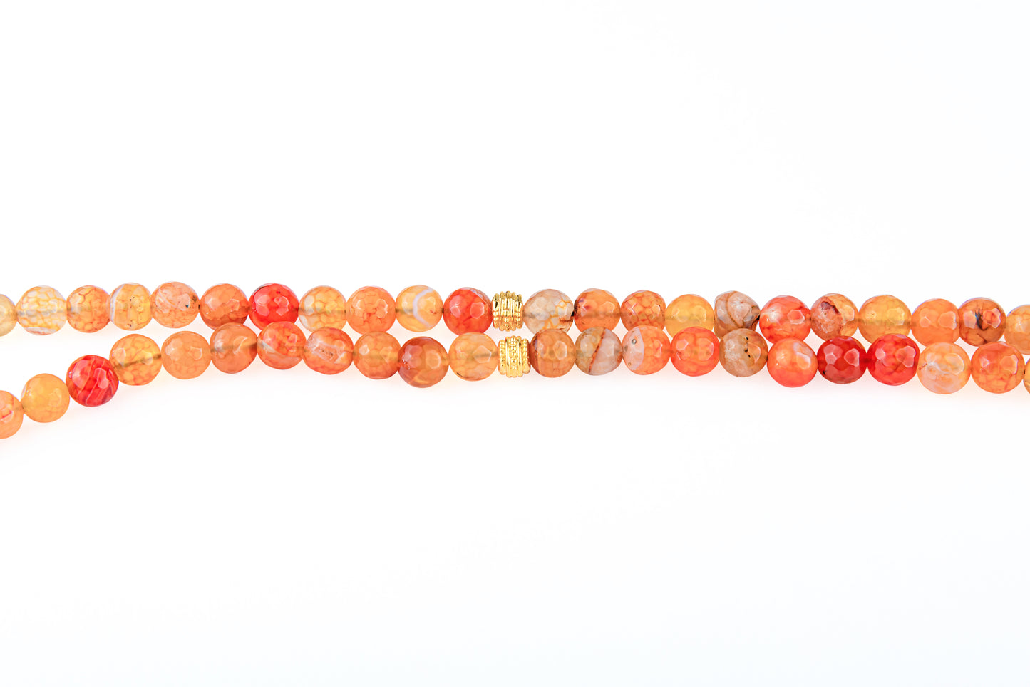 Orange Tasbeeh Beads