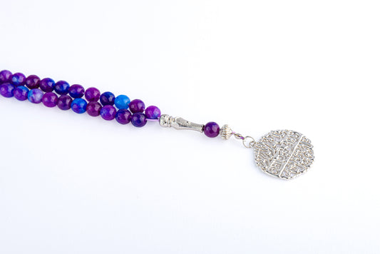 Multicolor Purple/Blue Tasbeeh Beads