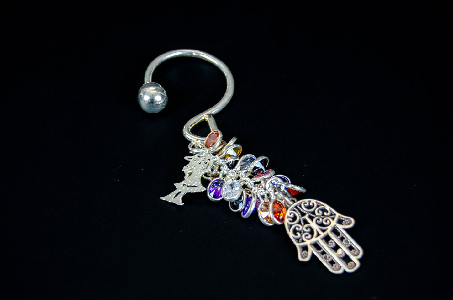 Multicolor Crystal Keychain