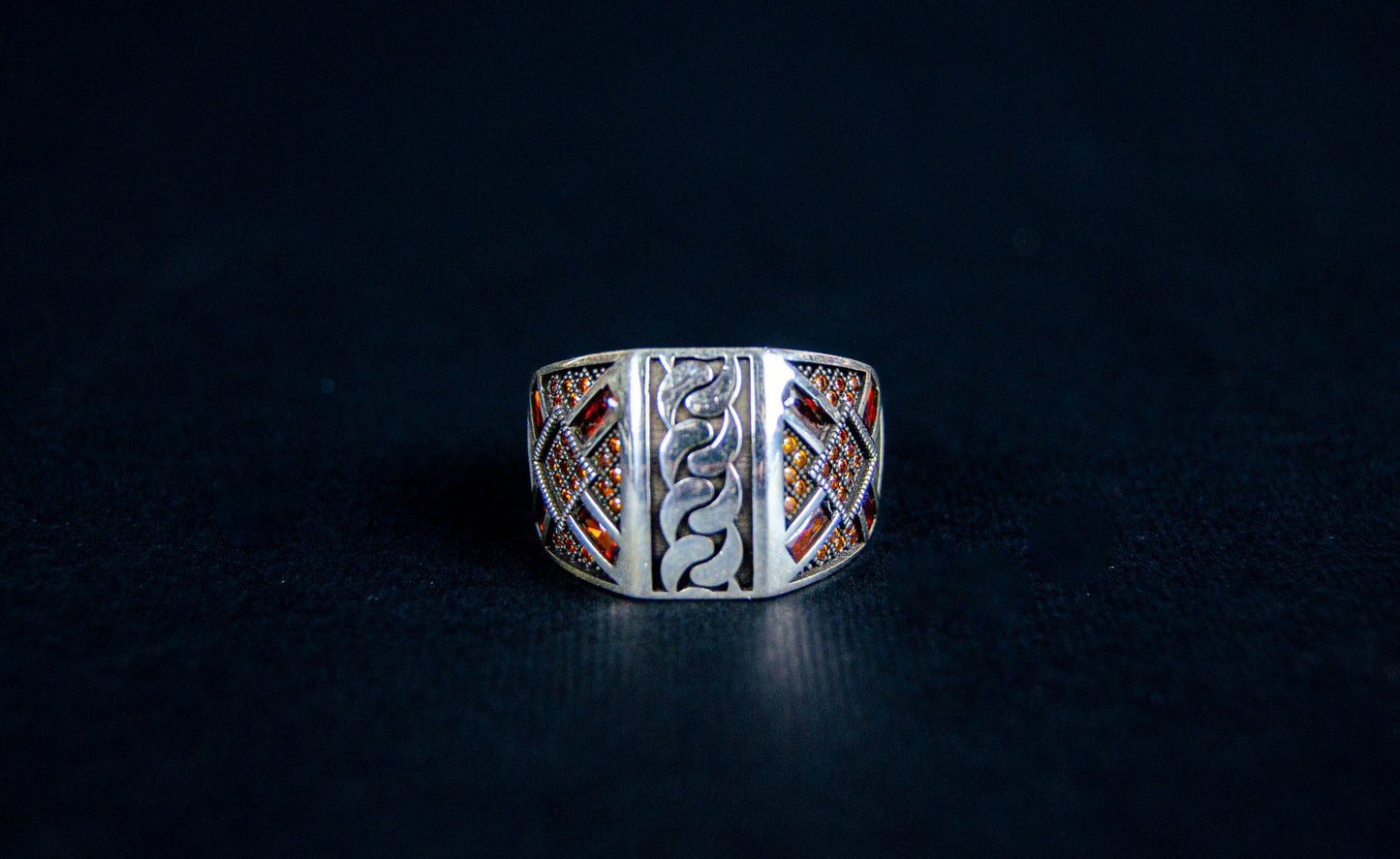 Turkish Silver Patterned Ring