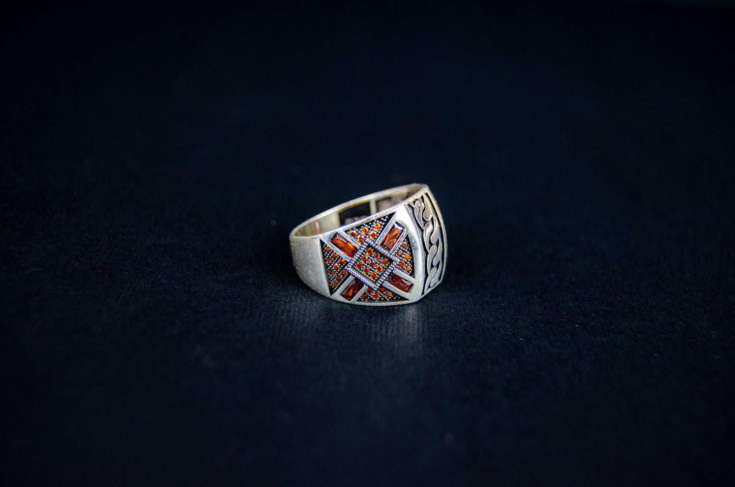 Turkish Silver Patterned Ring