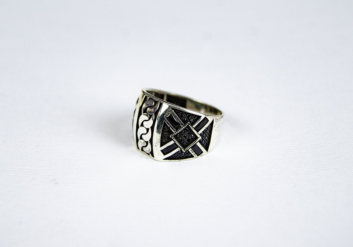 Turkish Silver Patterned Ring