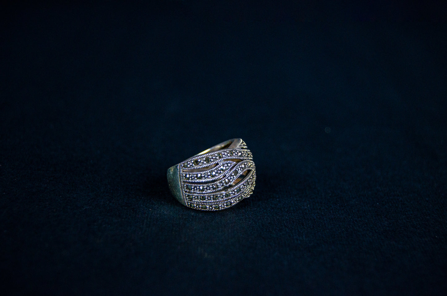 Turkish Silver Textured Ring