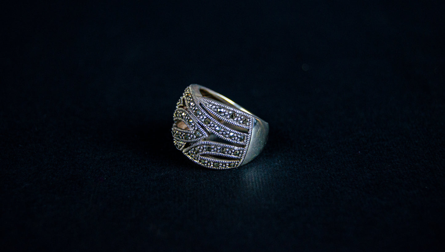 Turkish Silver Textured Ring