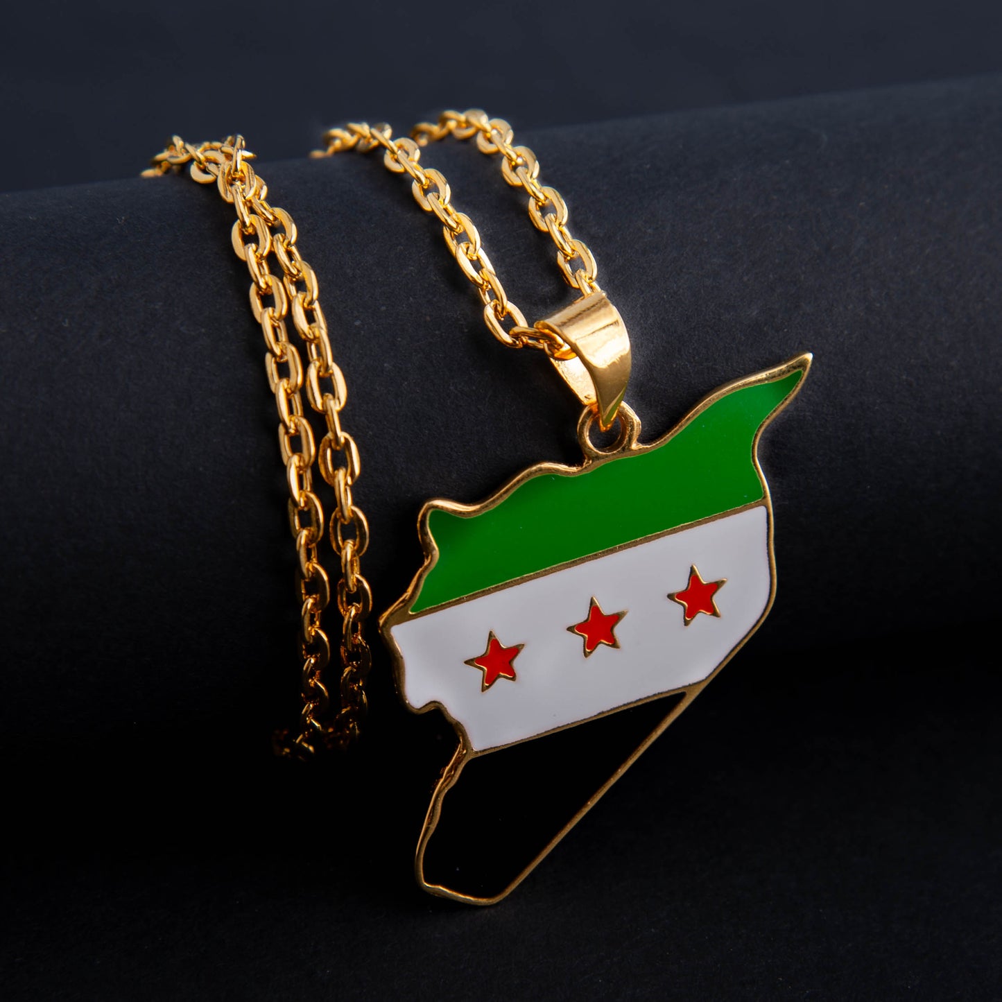 Syrian Flag Necklace