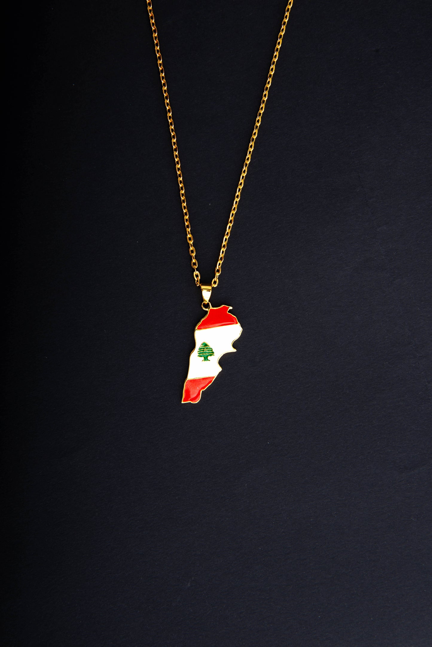 Lebanon Flag Necklace