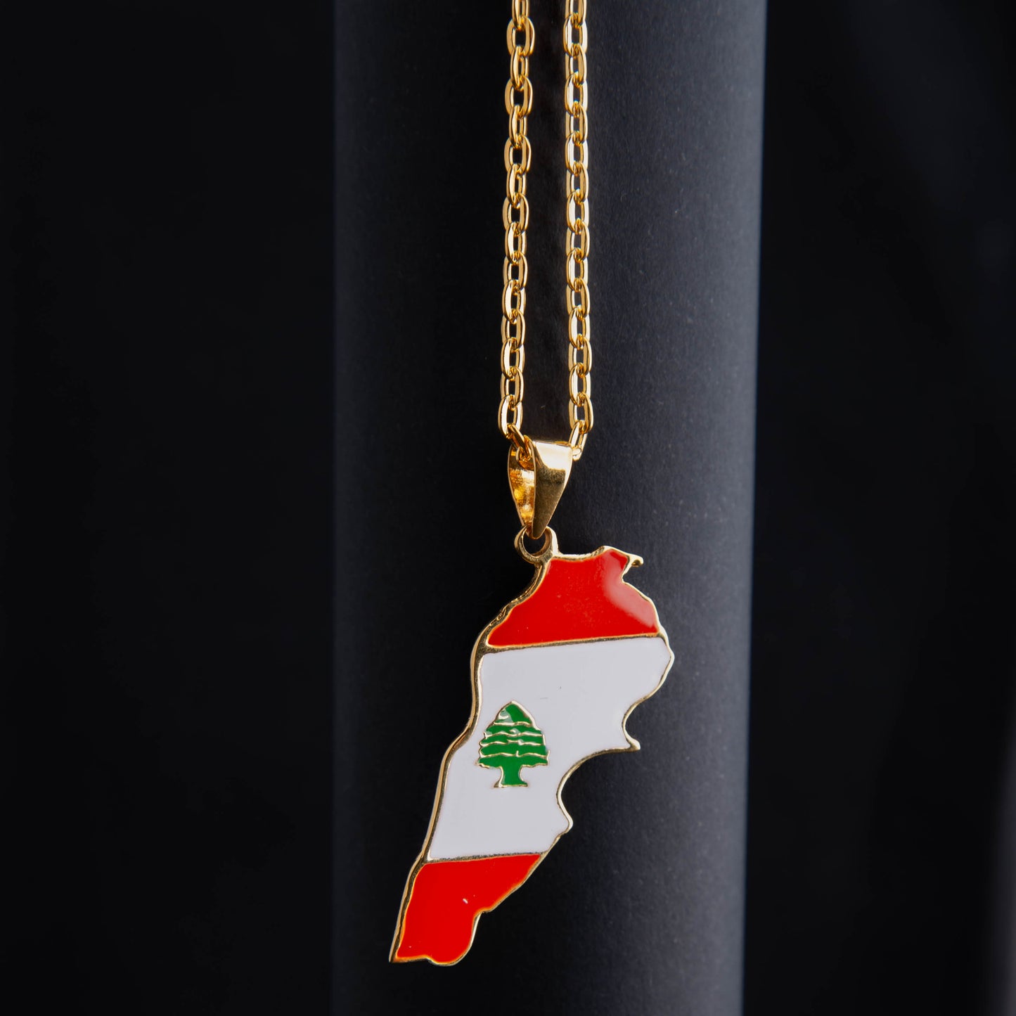 Lebanon Flag Necklace