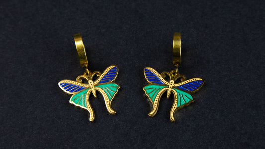 Multicolor Butterfly Earrings