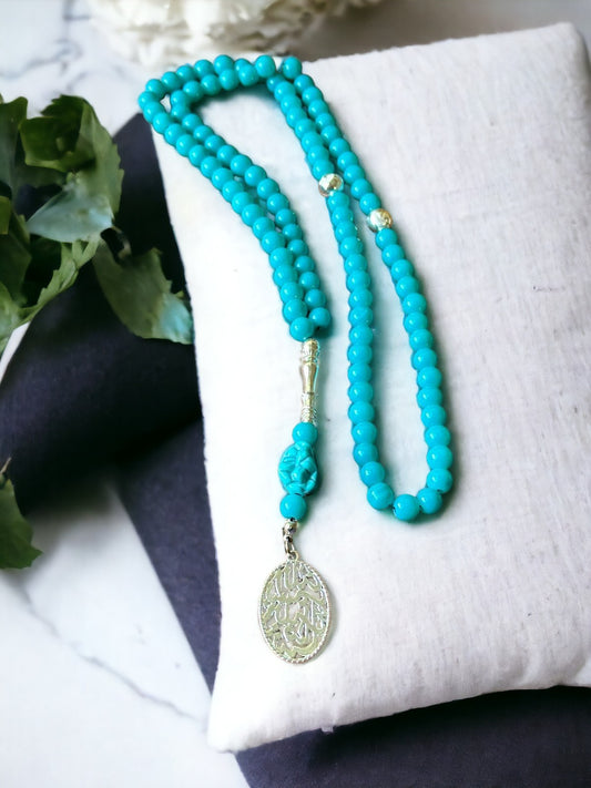 Turquoise Tasbeeh Beads