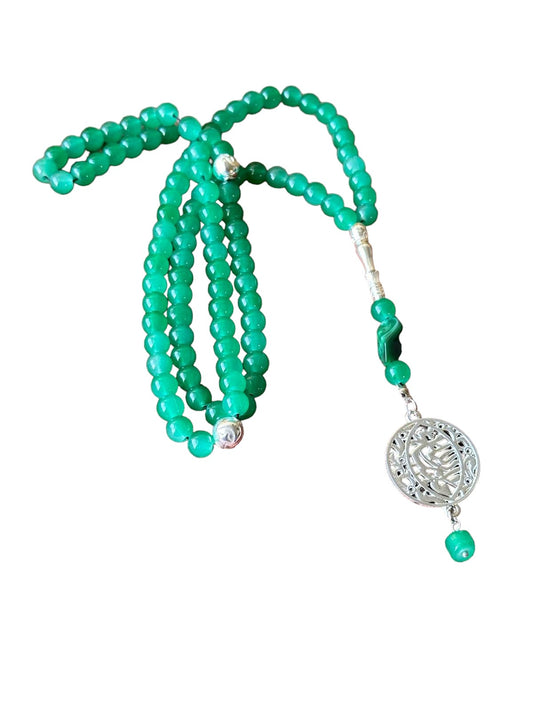Green Tasbeeh Beads