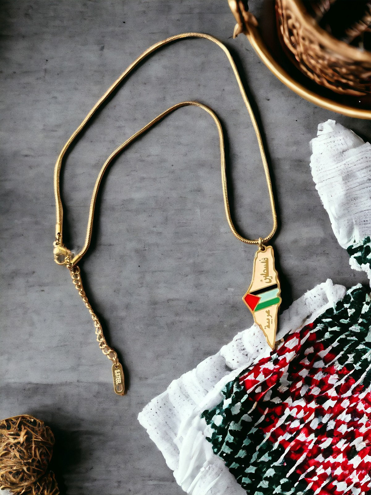 Falasteen is Arab (Falasteen Arabbiyah) Necklace