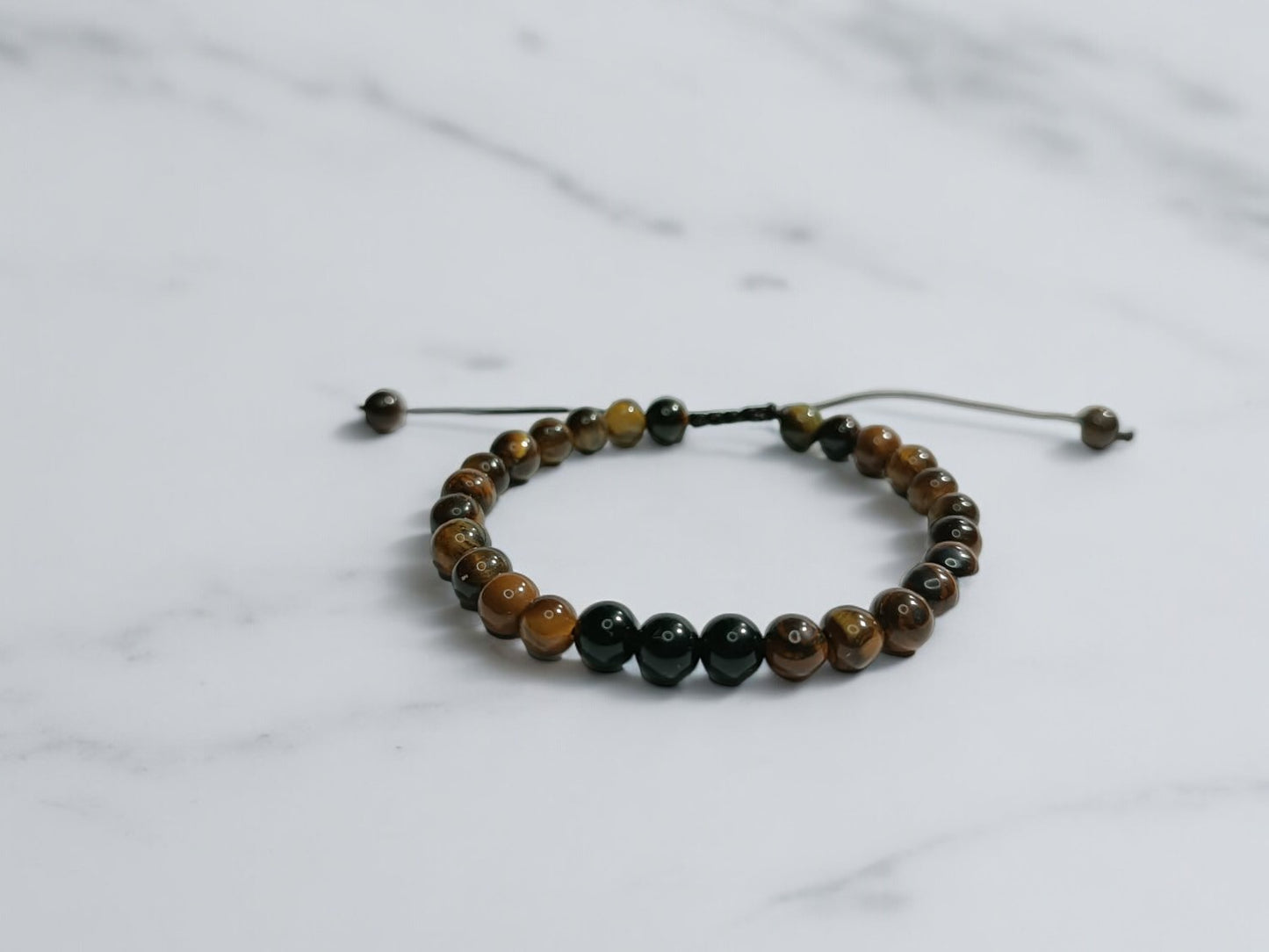 Black & Brown Agate Bracelet