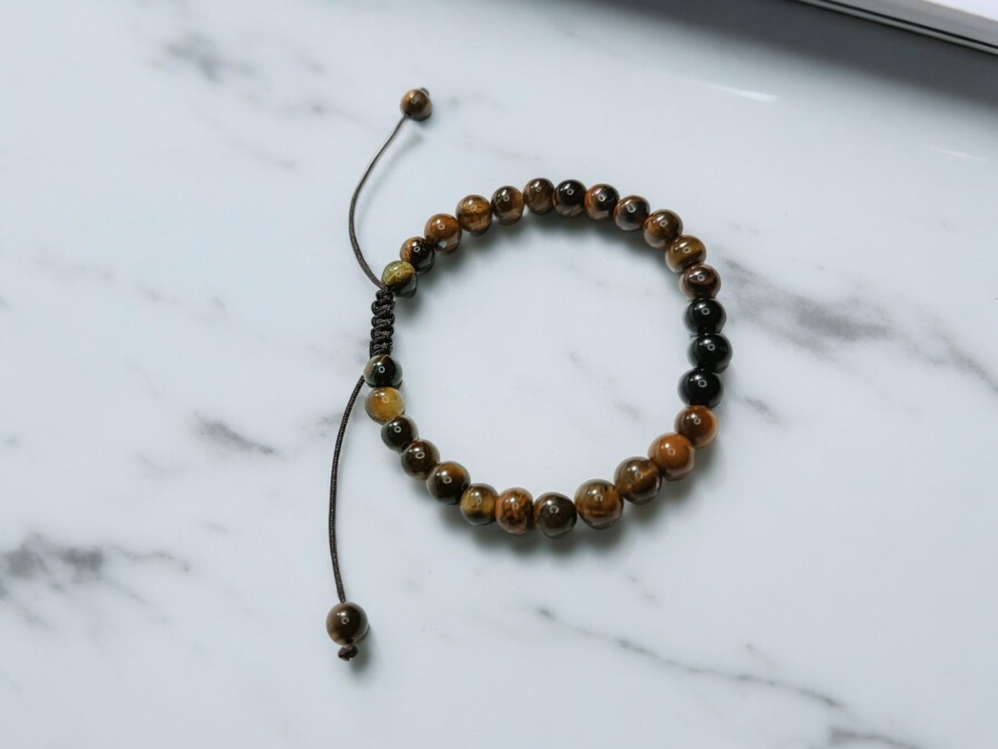 Black & Brown Agate Bracelet